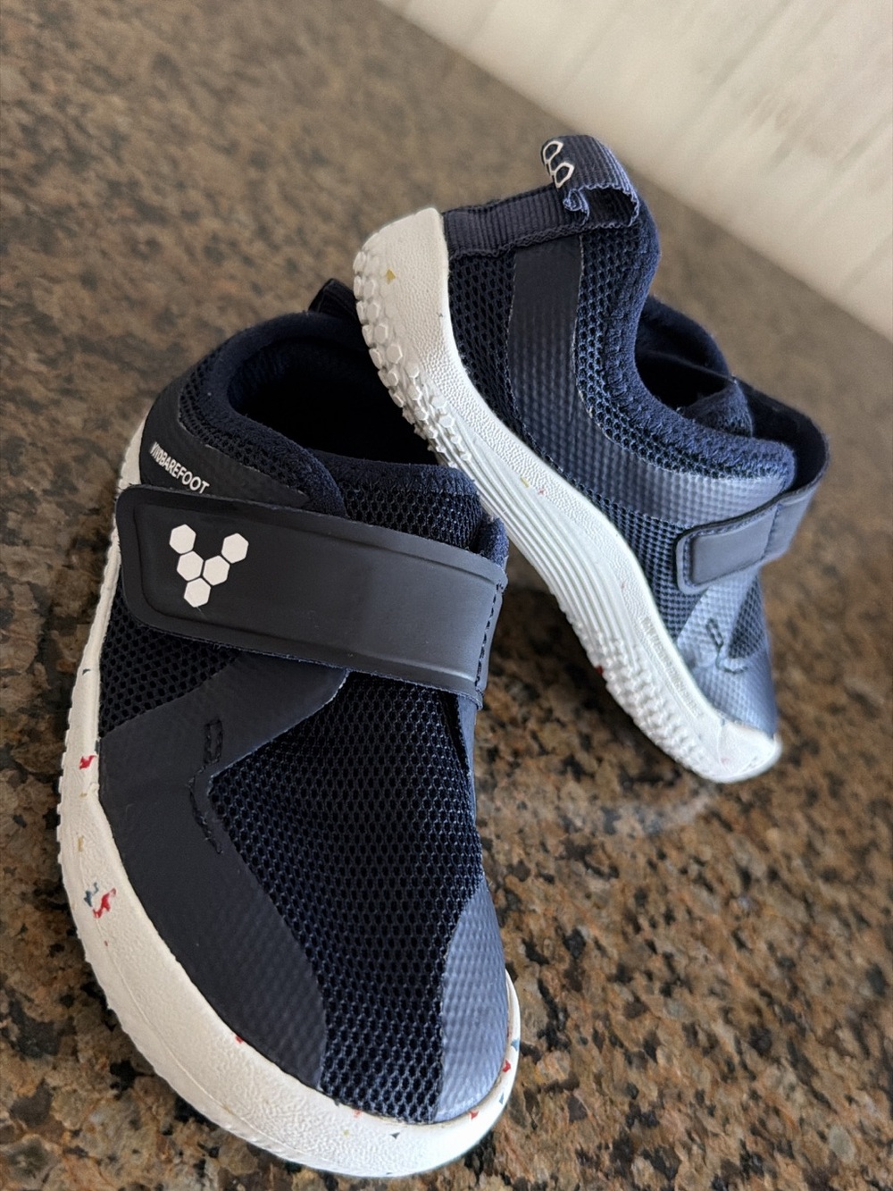 Vivo barefoot Kids Navy Slip-On Minimalist Sneakers - Picture 3 of 4